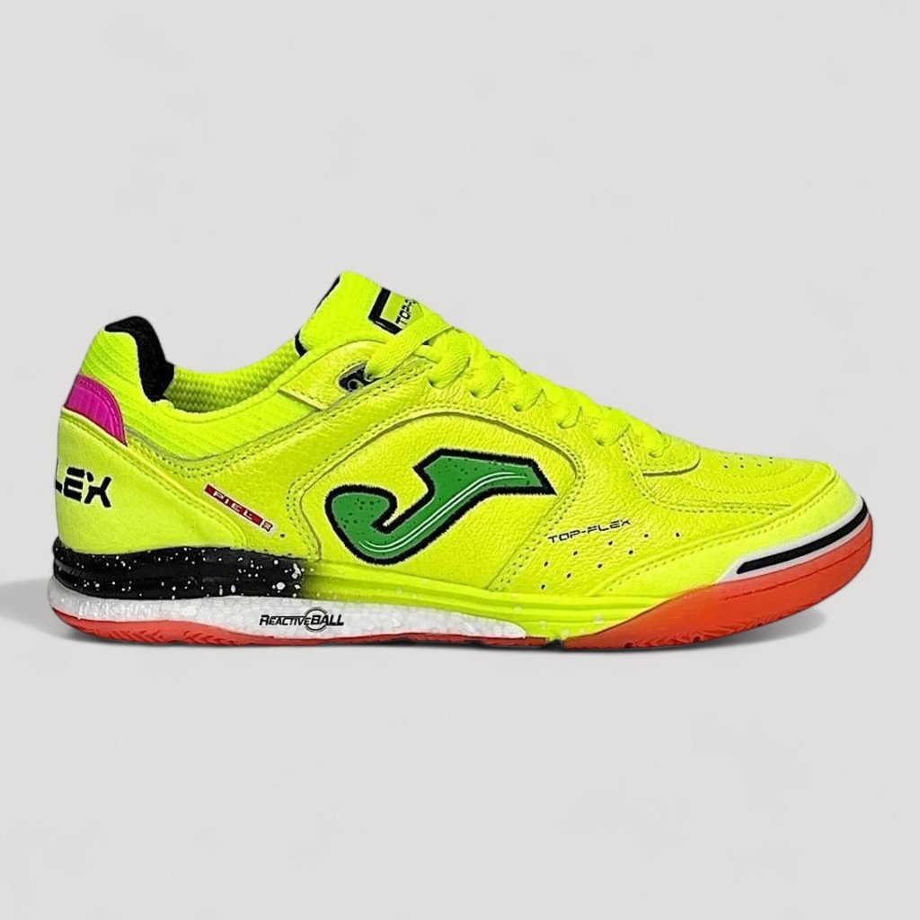CHUTEIRA FUTSAL JOMA TOP FLEX REBOUND AMARELO NEON